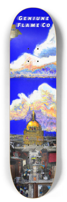 Genuine Flame Co STATE STREET DECK #1 8 Inch Skateboard Deck